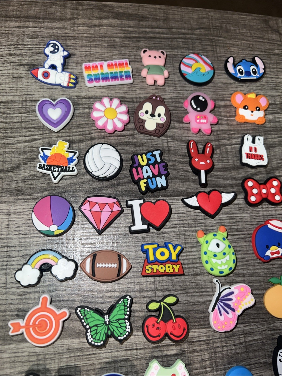 Croc Charms Lot Of 96 Random Mixed Pop Culture Shoe Charms Kids Adults Jibbitz