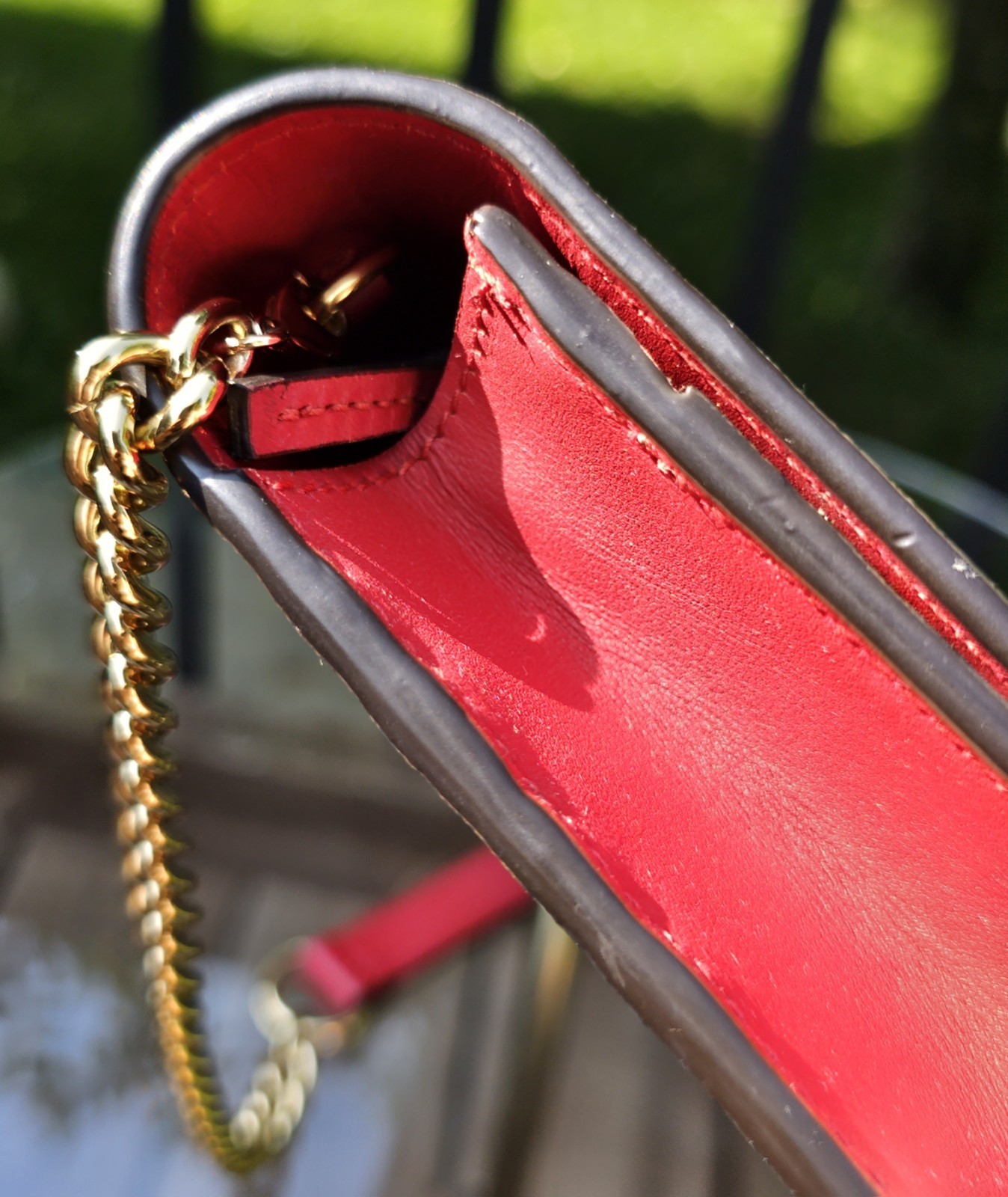 Gucci Blooms Wallet On Chain Blue