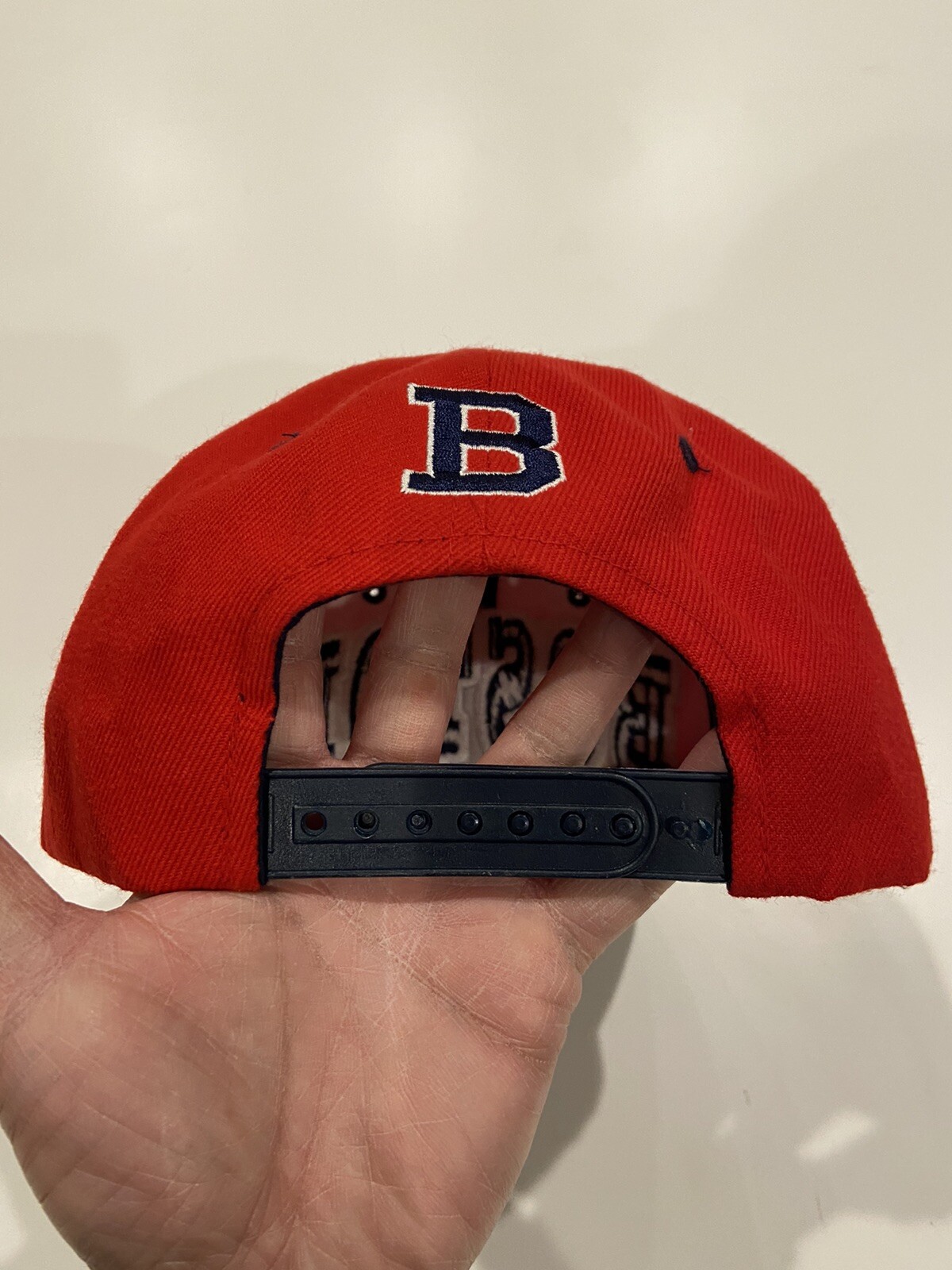 Kipa Boston Redsox Baseball Hat Adjustable One Size Red Cap Mens GUC