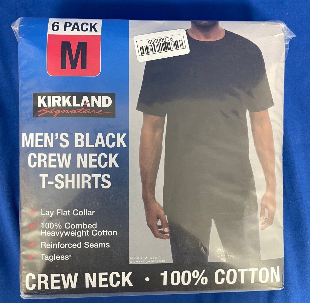 Kirkland Signature Men’s Crew Neck 6-Pack T-Shirts – Choose Color & Size – NEW