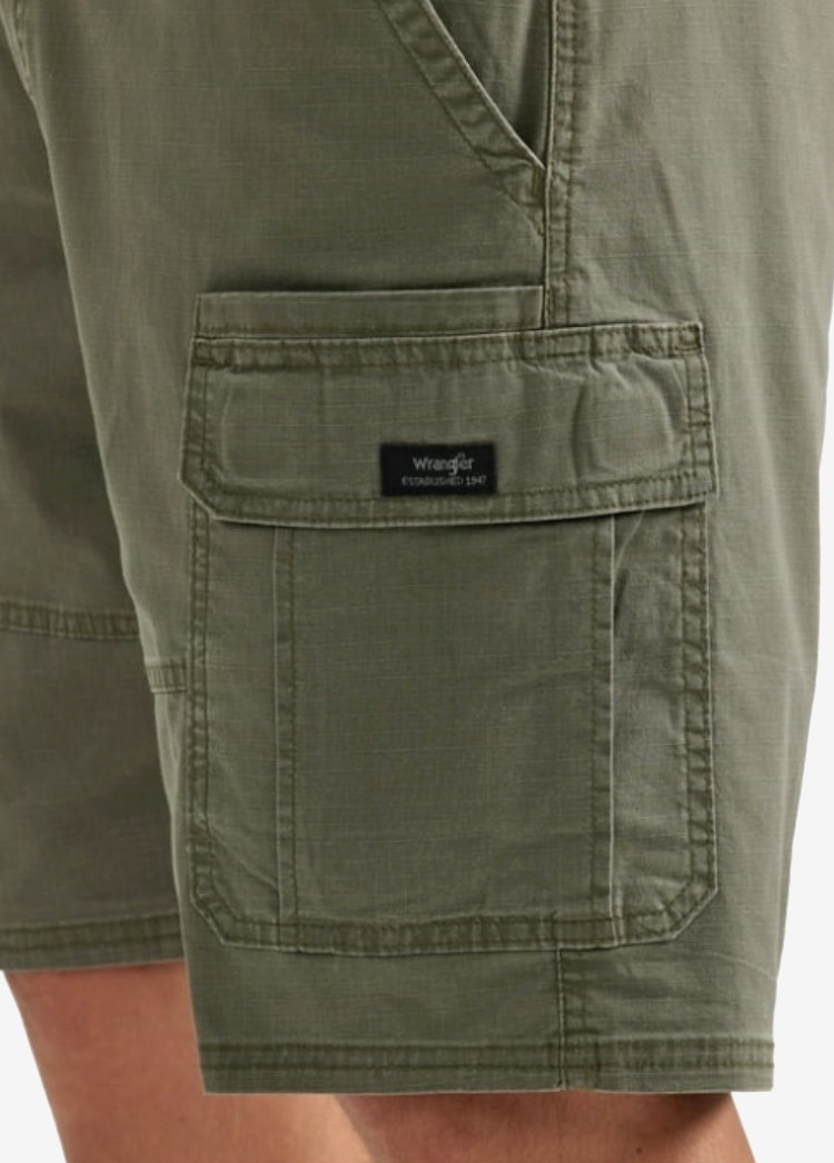 Men’s Wrangler Relaxed Fit Cargo Shorts w/ Stretch Olive Green CHOOSE SIZE 32-54