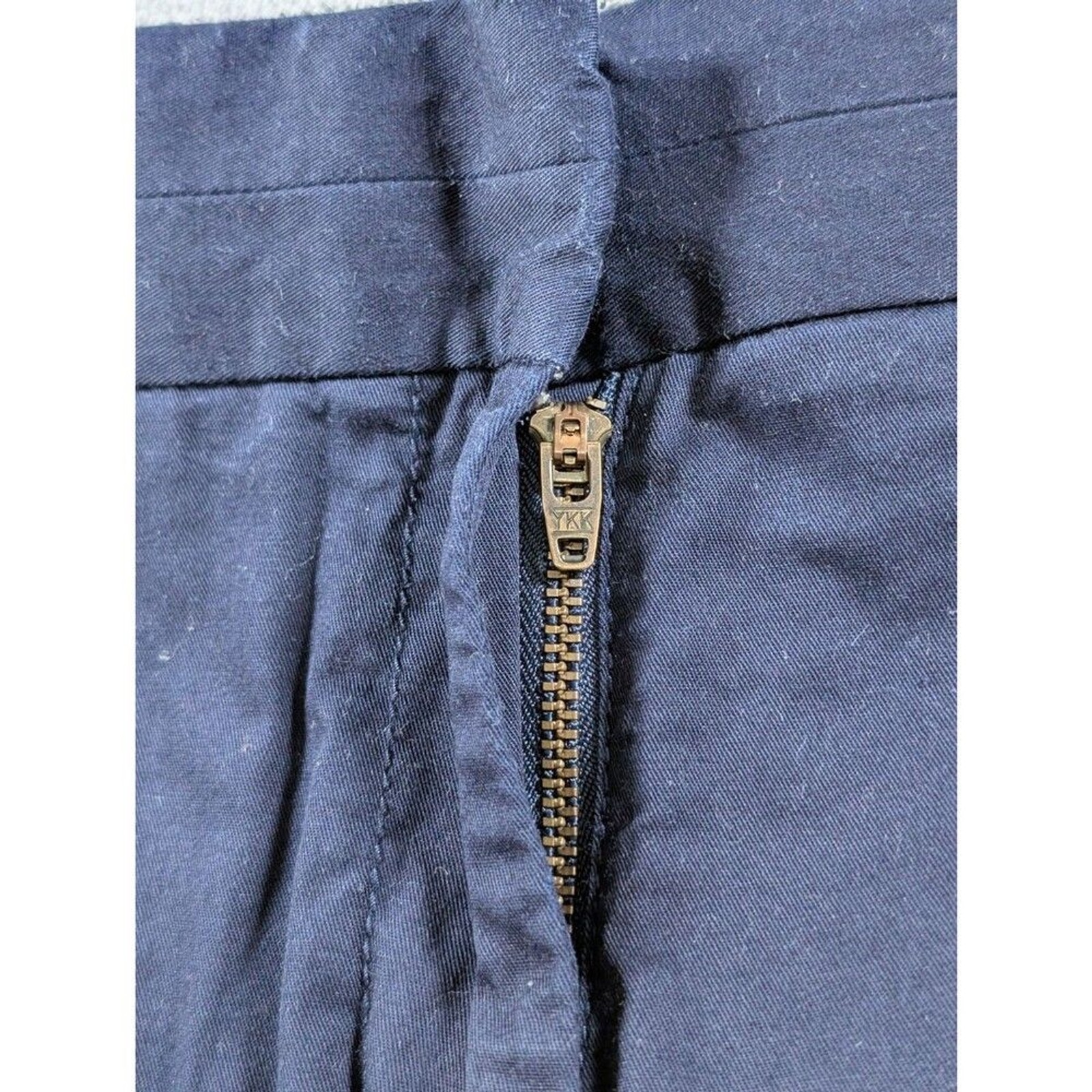 J.Crew Factory Chino Shorts Womens 8 Navy Blue Broken In Cotton Style 36234