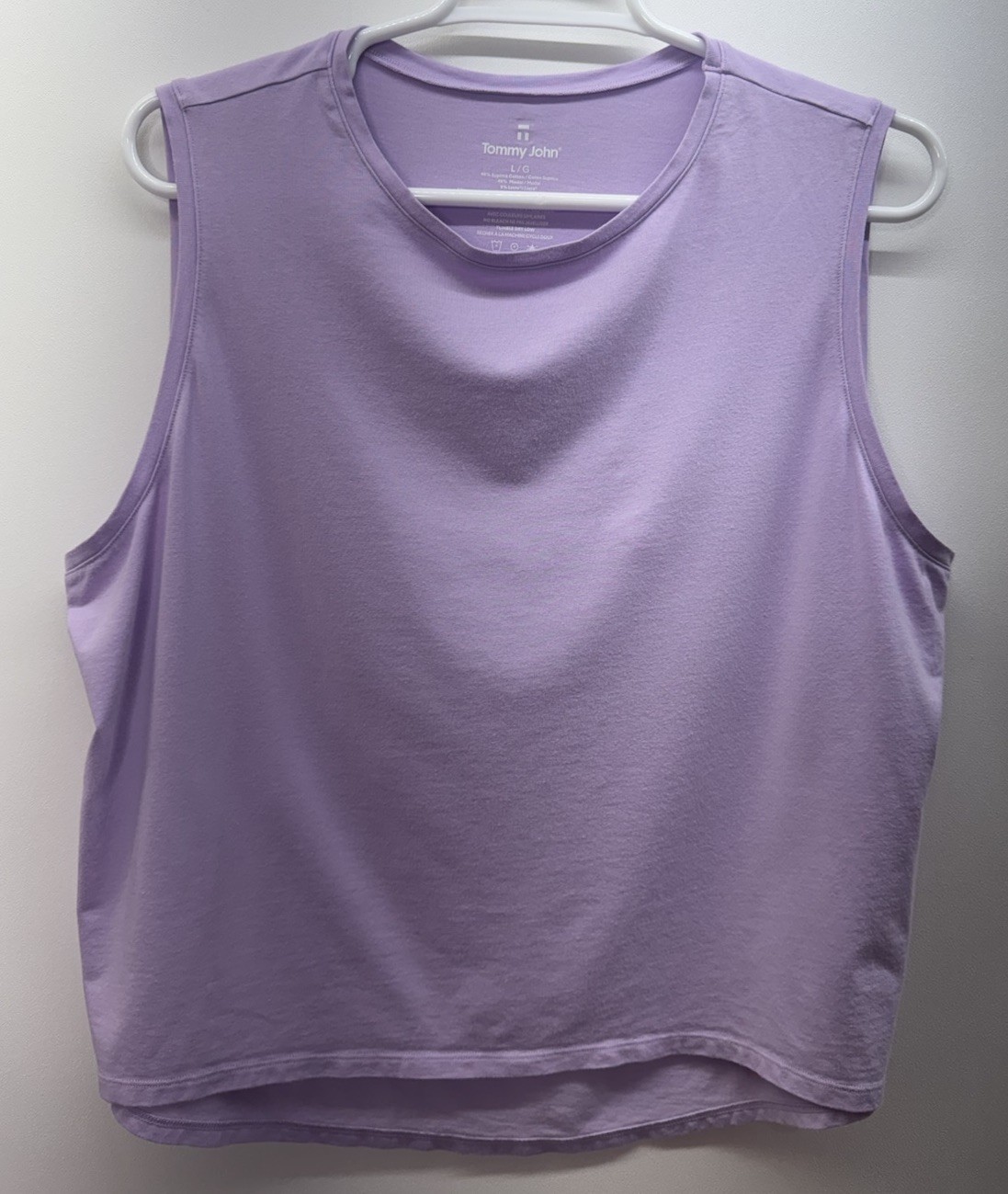 Tommy John Purple Polka Dot Pajama Set Tank Pockets Comfort Relax Designer L