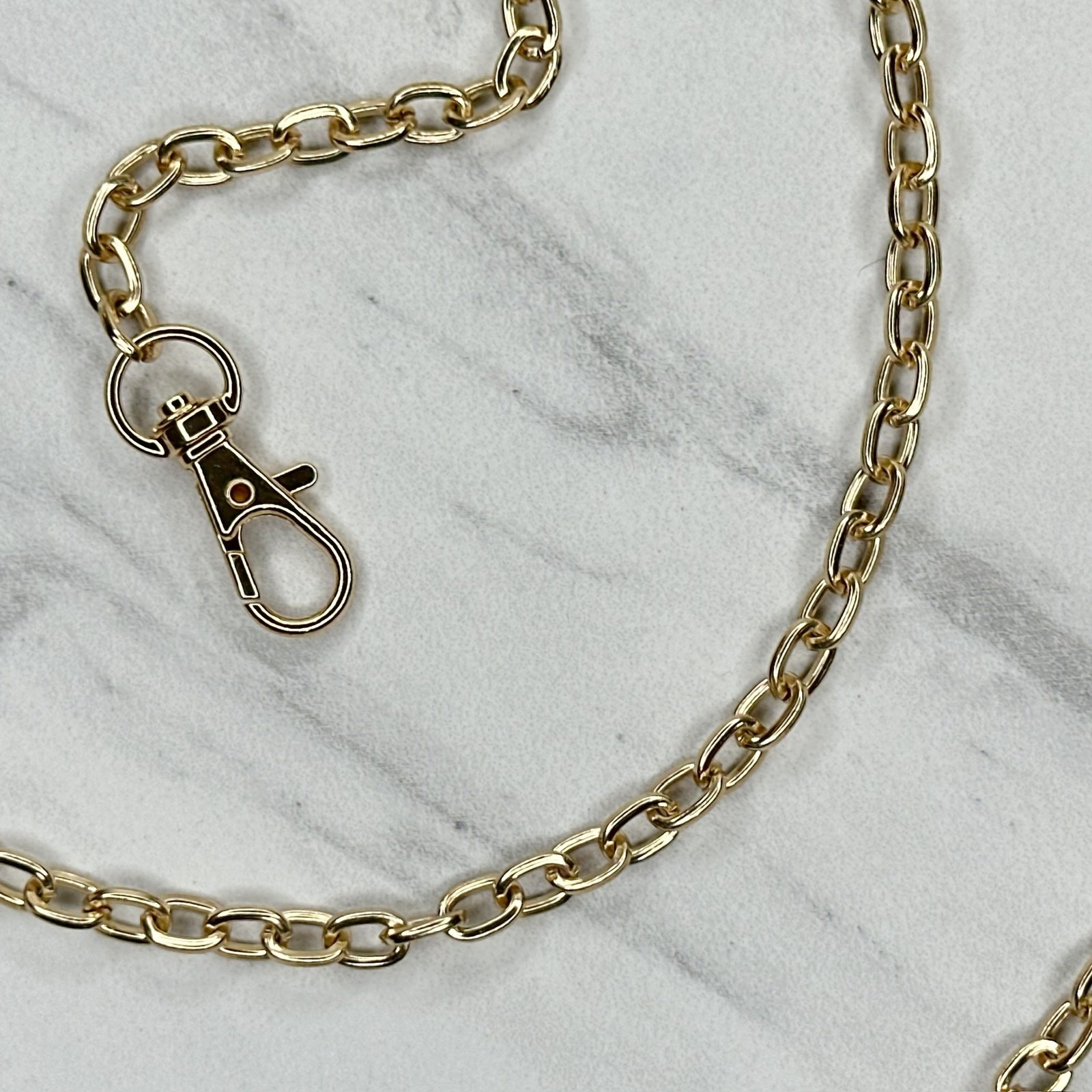 Gold Tone Chain Link Purse Handbag Replacement Strap 46″ – Crossbody Y2K