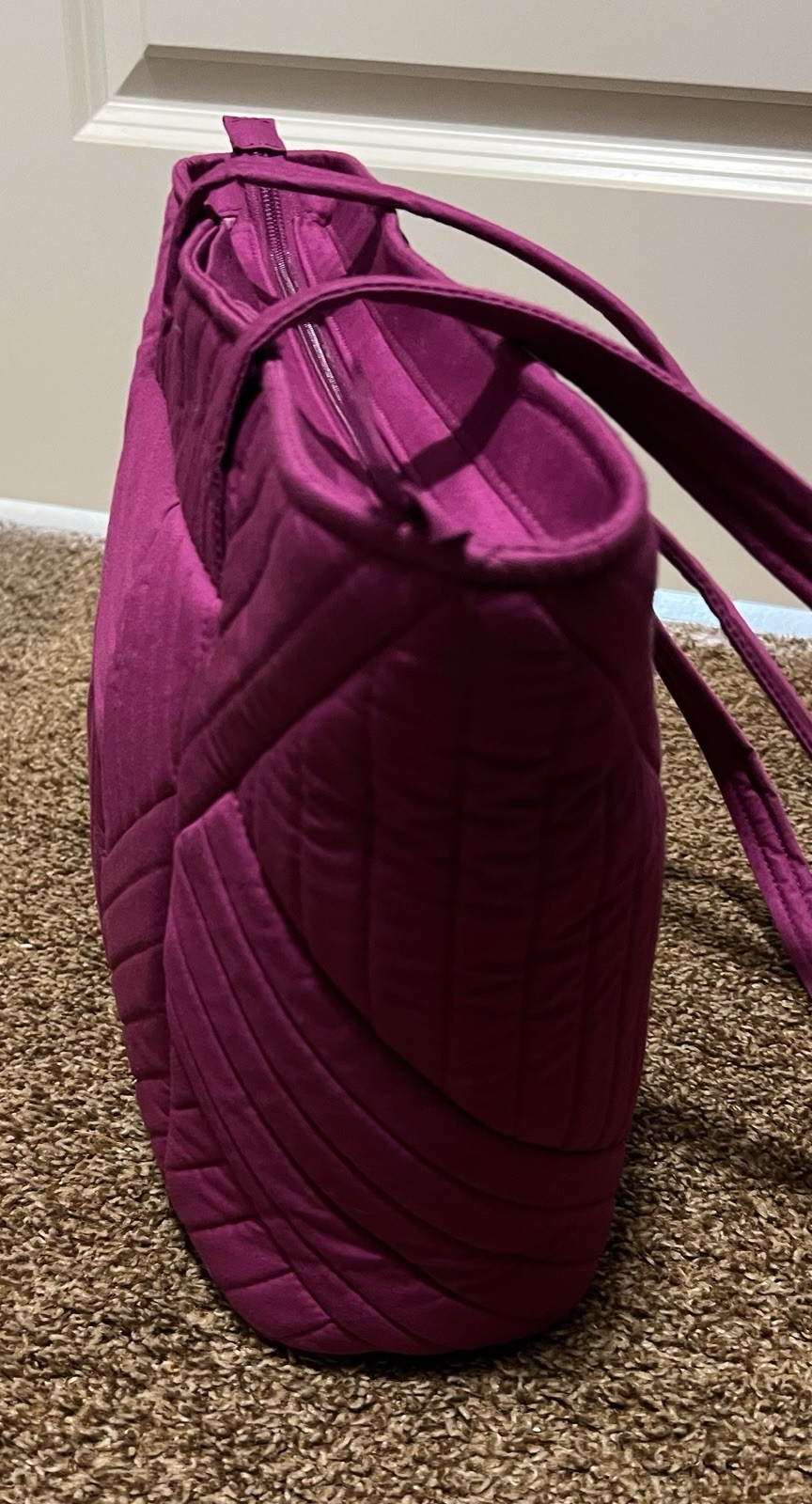 *NWT* Small Vera Tote and Turnlock Wallet in Dark Raspberry