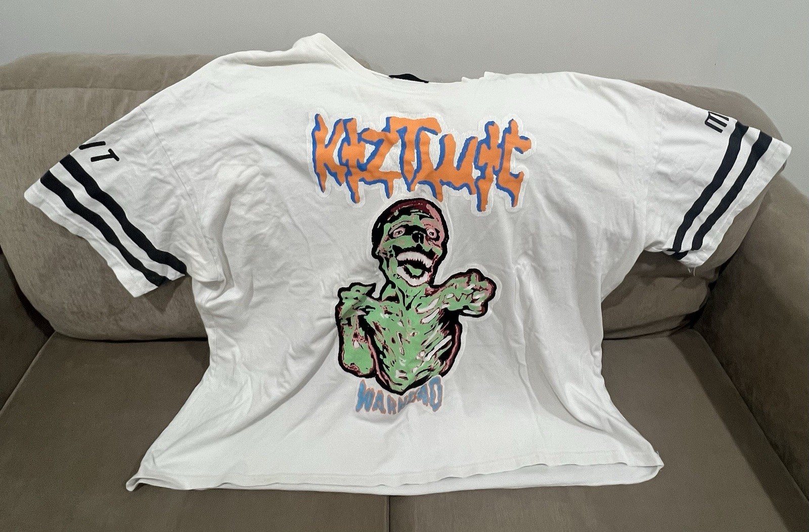KTZ Kokon To Zai Zombie Jersey Tee Shirt Size XL D4 Tag Zombie Warhead Print