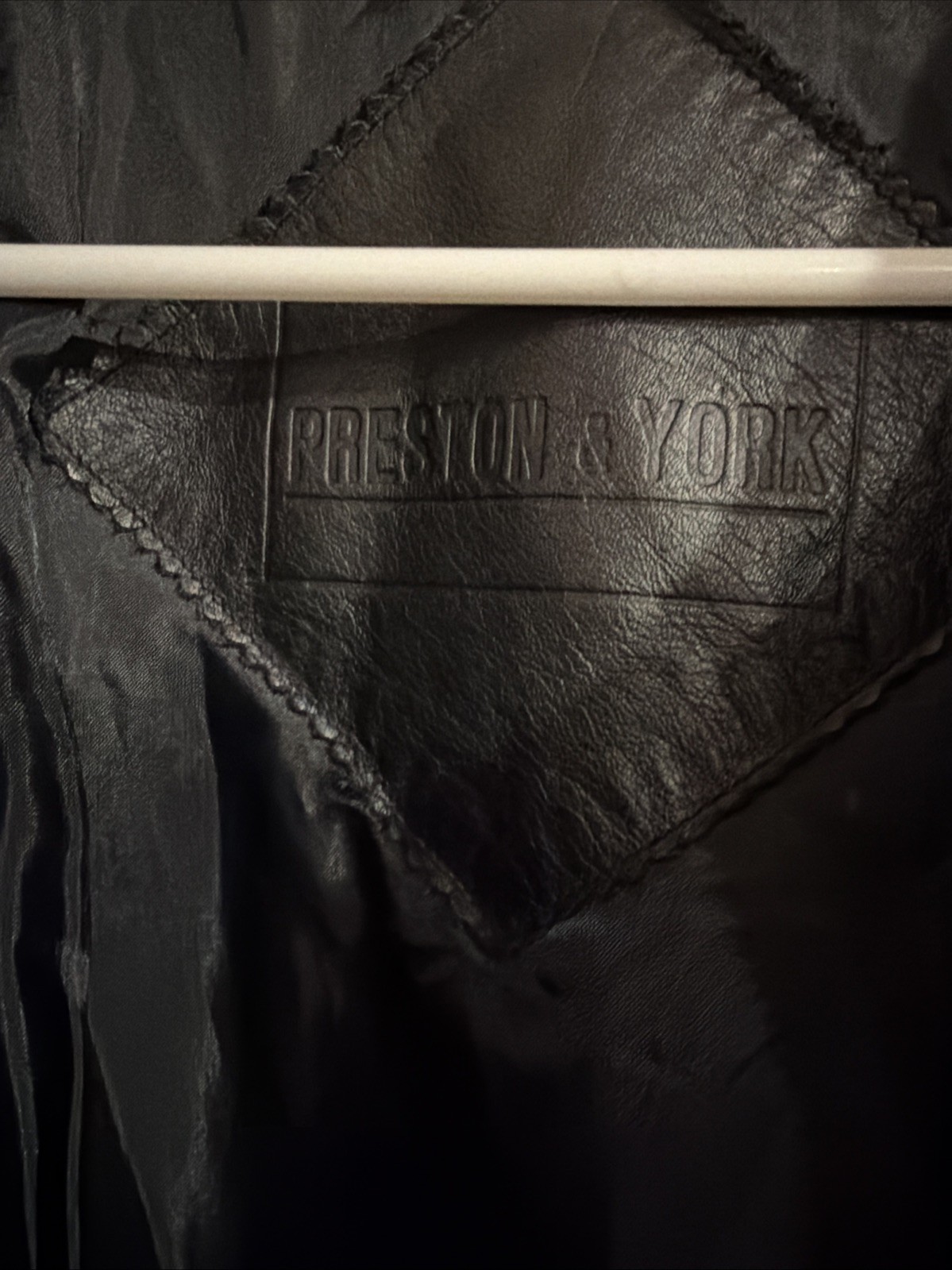 Preston & York Men’s Leather Bomber Jacket XL