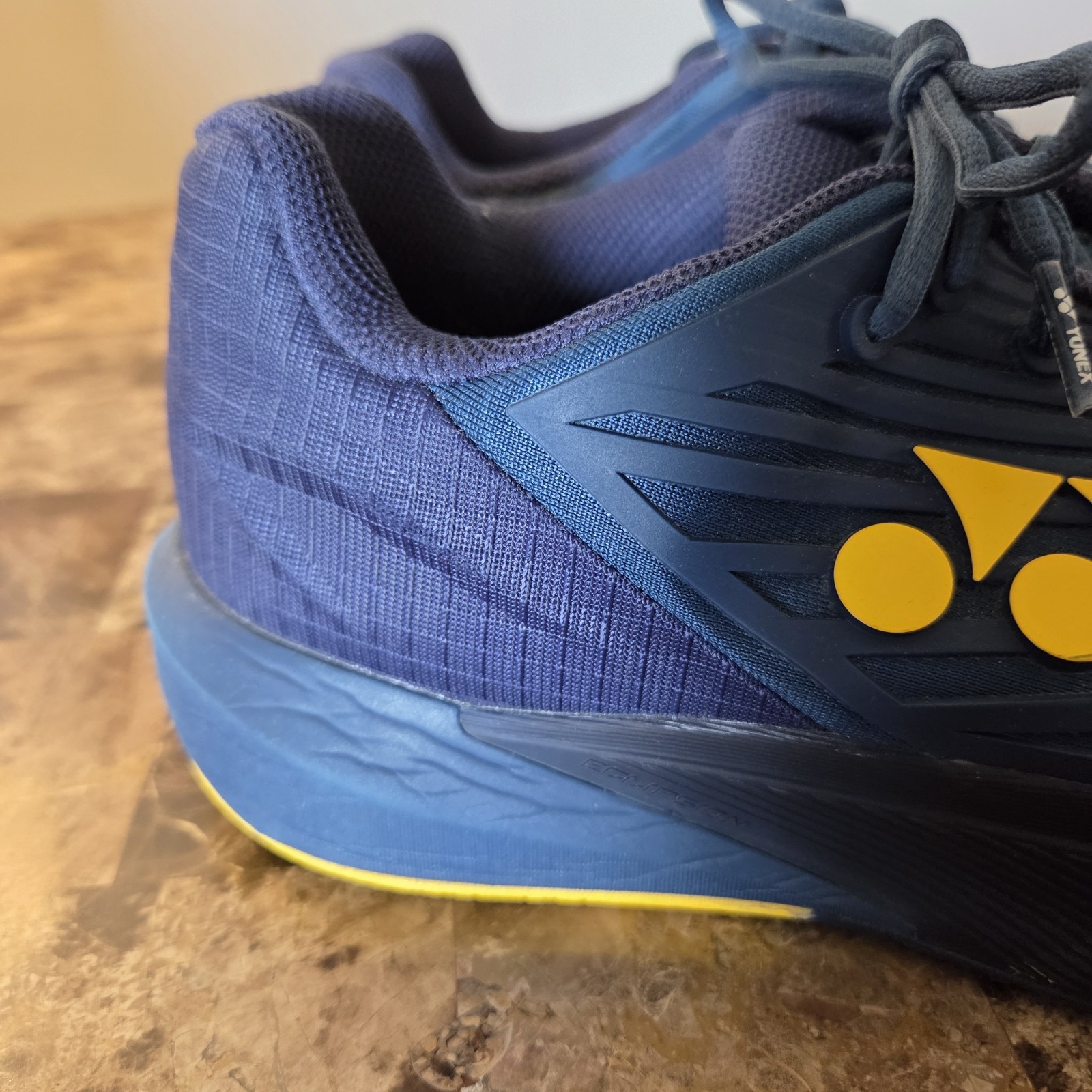 Yonex Eclipsion 5 Tennis Shoes Men Size 10.5 Deep Blue/Yellow active athletic