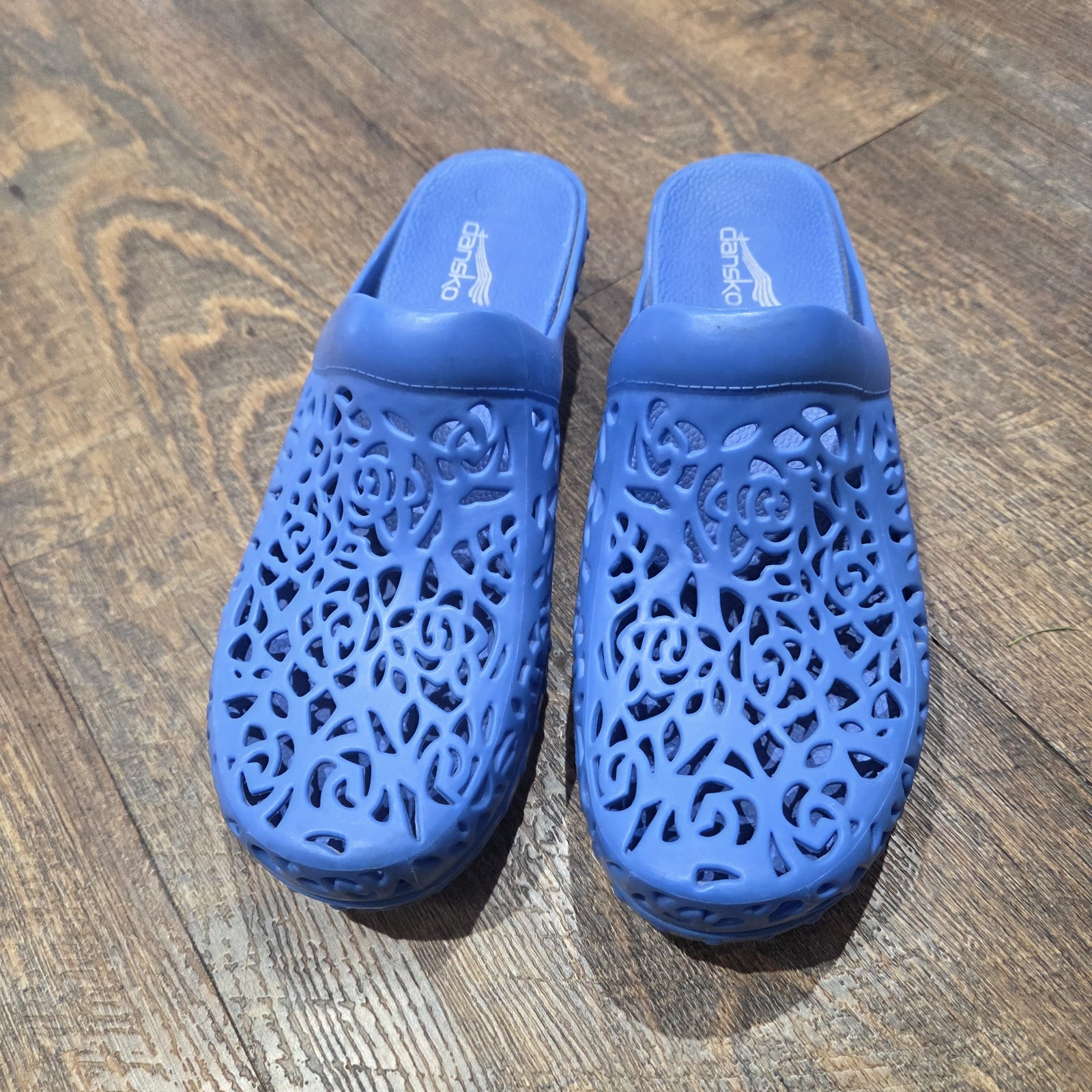 Dansko Pippa Molded Clog Shoe Open Back Comfortable BLUE Size 39 8.5/9