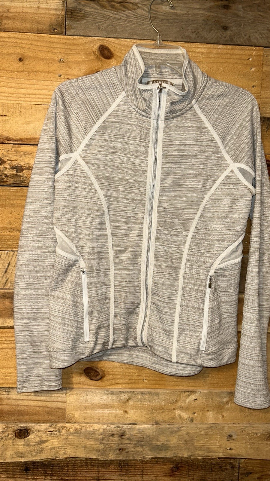 Athleta Full Zip Athletic Activewear Jacket Sz M Pockets