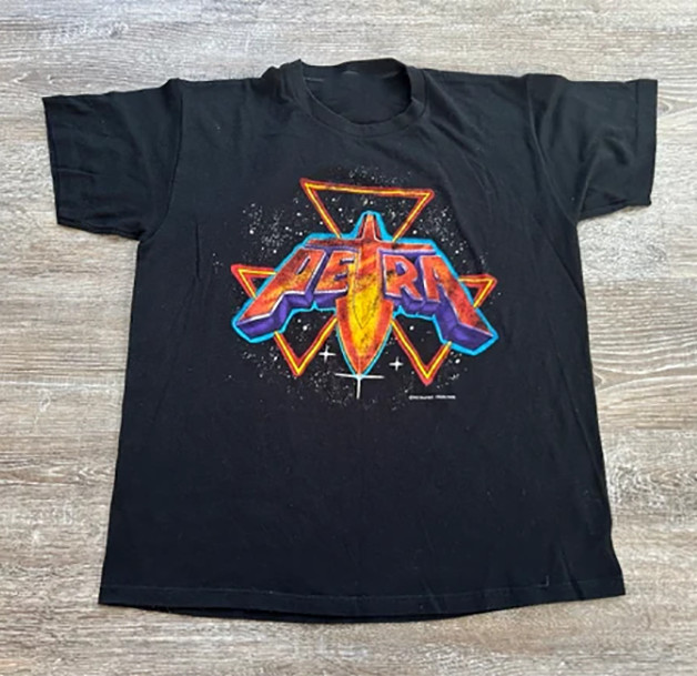 PETRA Christian Rock Logo Classic Short Sleeve S-2345XL Black Tee Shirt