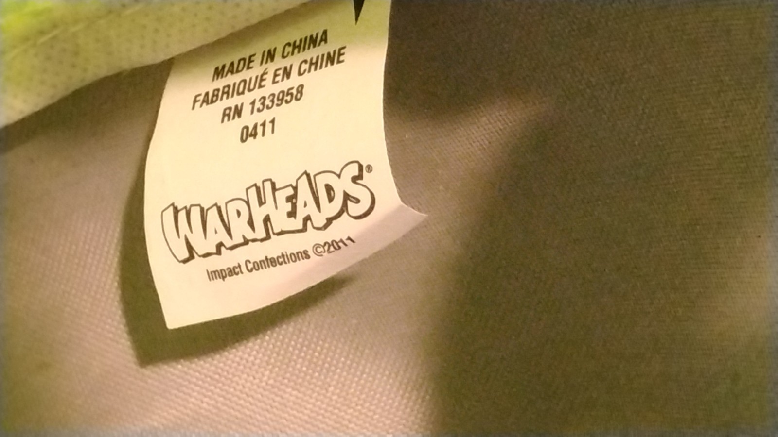 WARHEADS 🍬Extreme Sour Head Carry Tote Bag 🛍️Wally Warhead – See Details/Rare