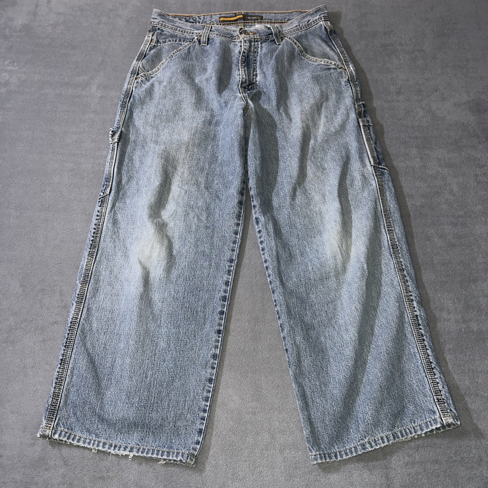 Vintage Levi’s SilverTab Carpenter Jeans Men’s 31×32 Blue Wide Leg Baggy Y2K