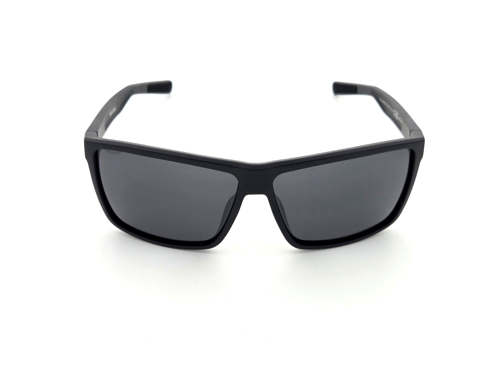 Men’s XXL Wide Fit Polarized Square Sunglasses Matte Black TR90 Dark Smoke Lens
