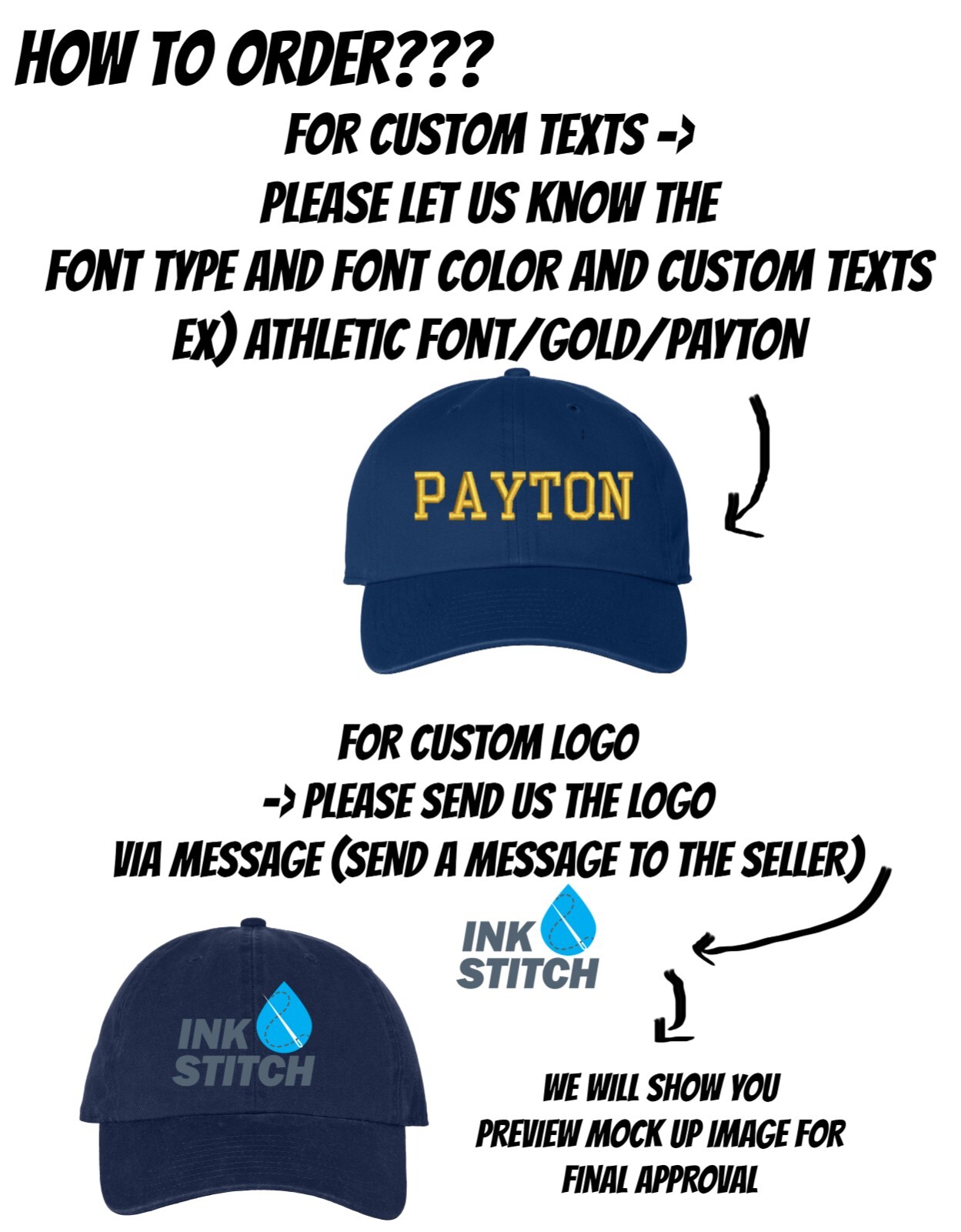 6277 Flexfit Custom Logo Texts Stitching Logo Texts Cotton Blend Caps