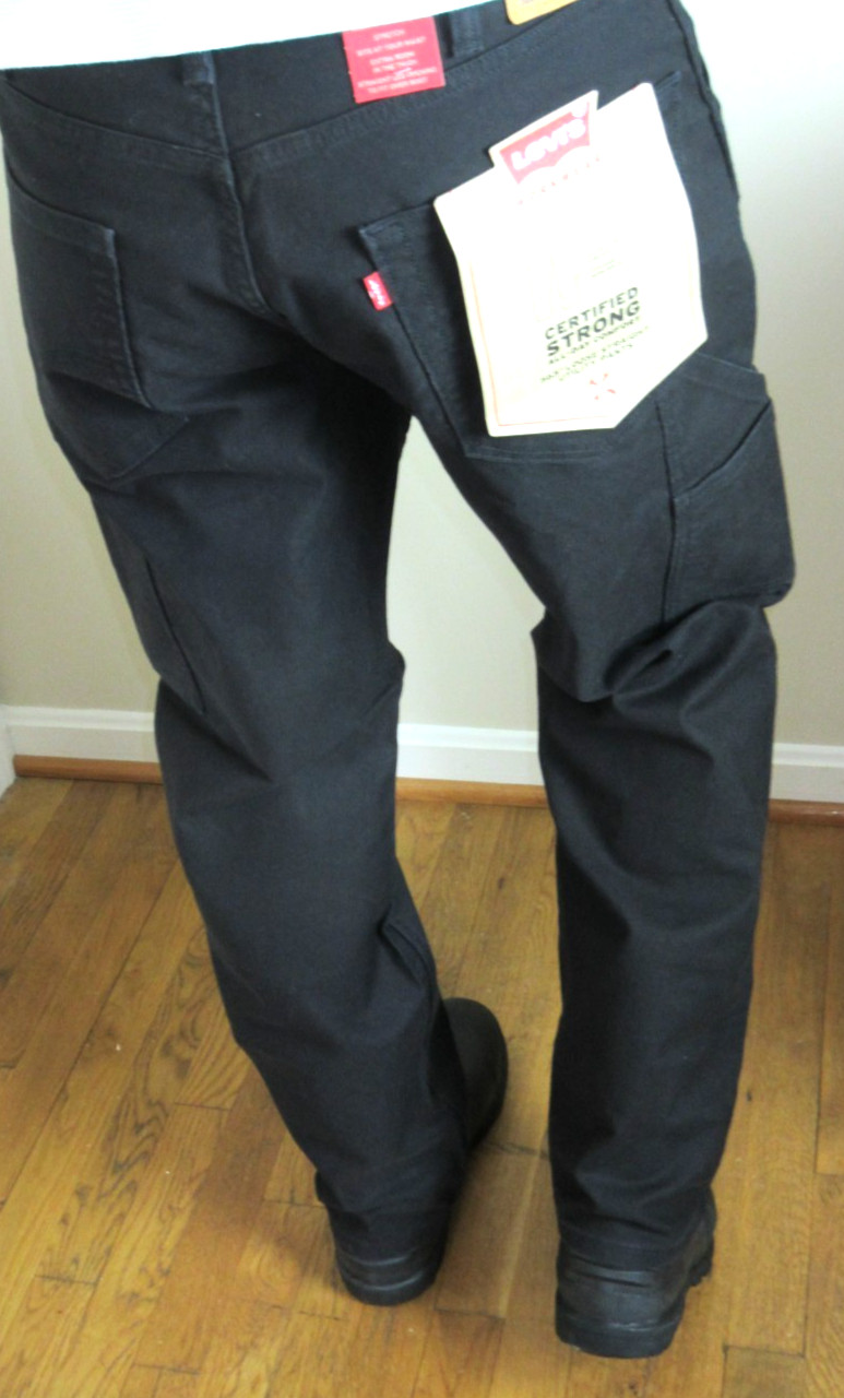 Levi’s Workwear Men’s 565 Loose Straight Fit Canvas Utility Pants Black NWT