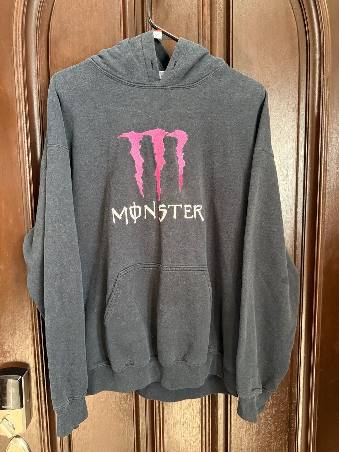 Vintage Monster Energy Pink Claw Logo Pullover Hoodie