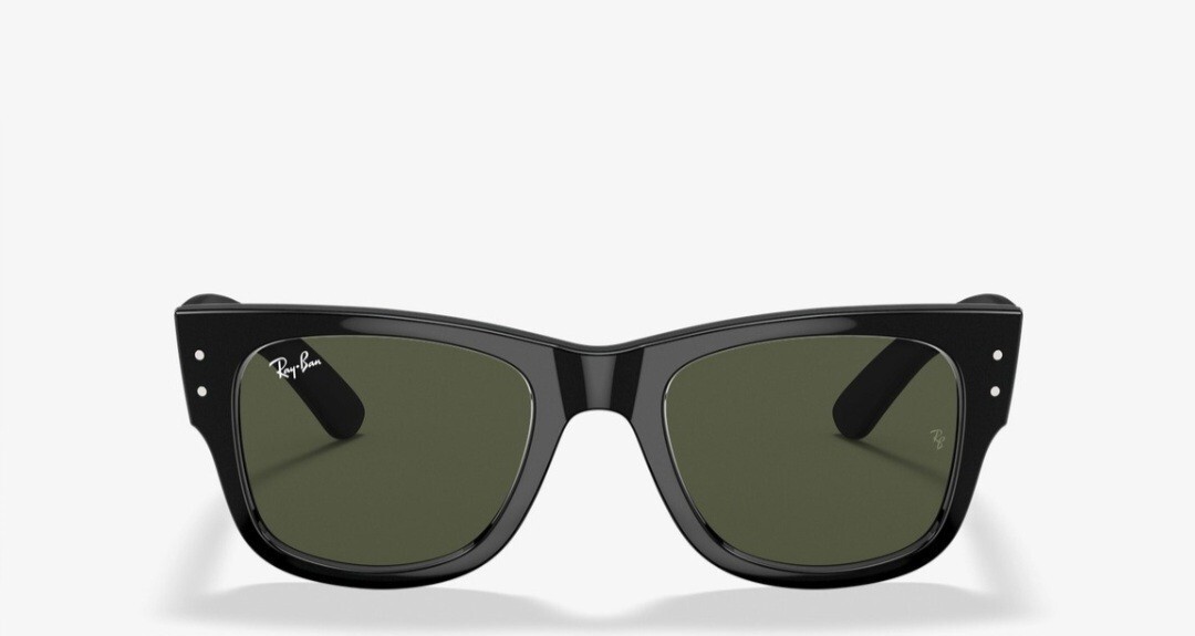 Ray-Ban Sunglasses Mega Wayfarer RB0840S 901/31 Black green Man Woman