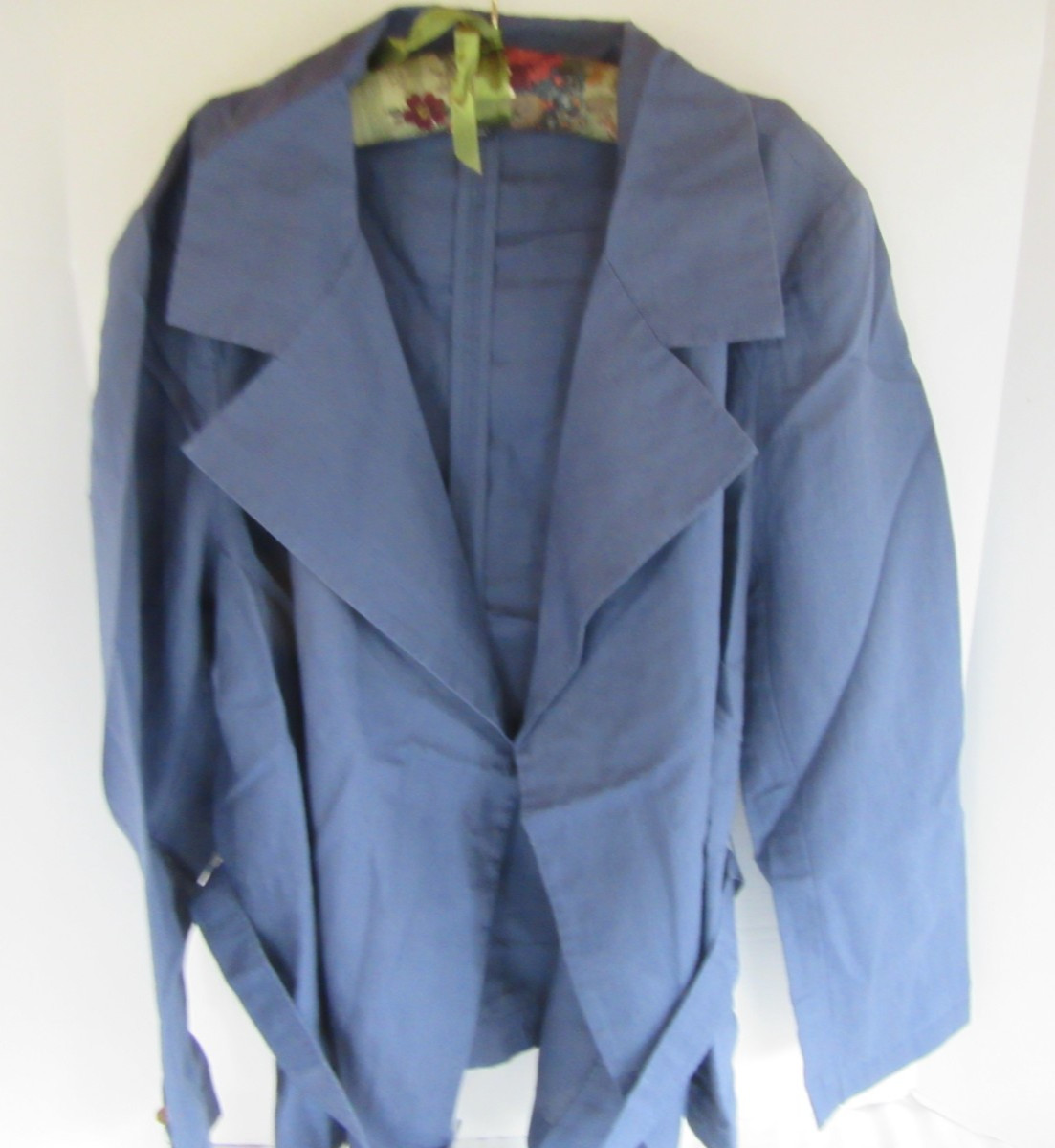 Lands’ End Linen Cotton Blend Long Sleeved Blue Jacket #416975 Size 3X NEW!