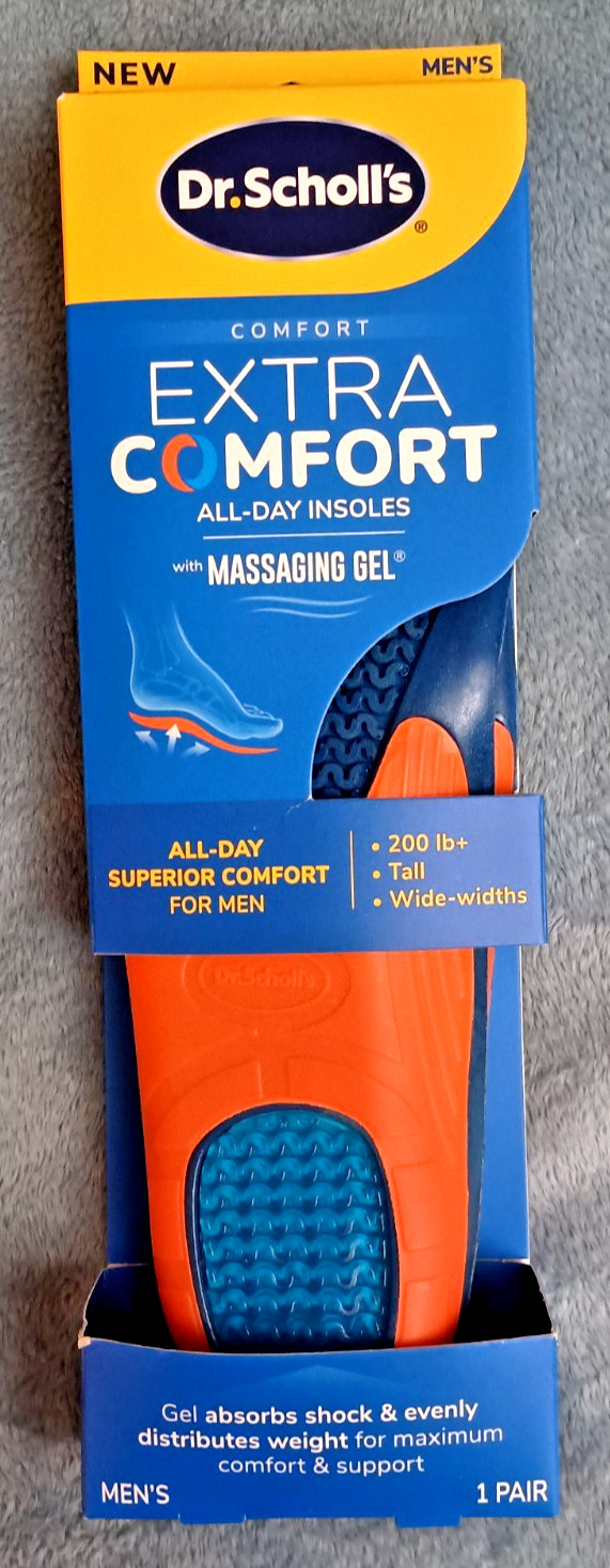 Dr. Scholl’s Extra All Day Comfort Big & Tall Support Insoles Men Size 8-14