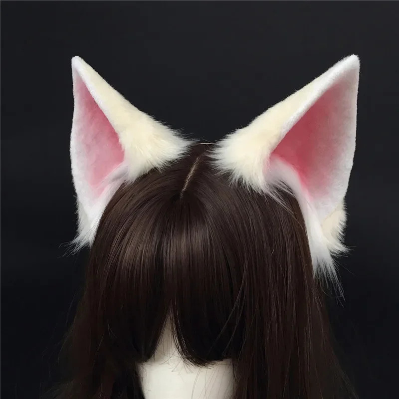 Imitation Animal Cat Fox Ahri Cosplay Ears Hairhoop Headwear Anime Cosplay Prop