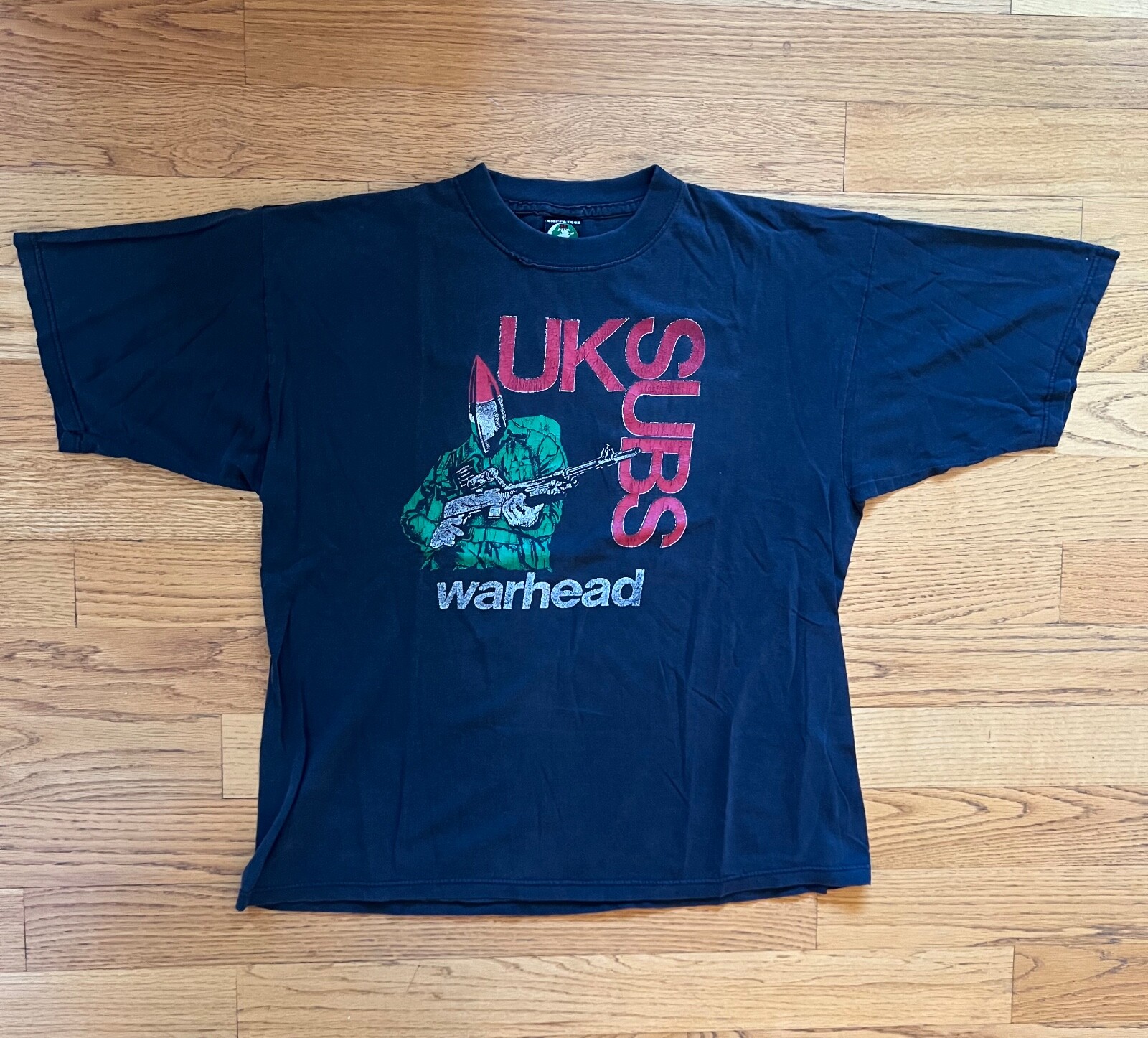 Vintage UK Subs Warhead T-shirt Punk Rock Band Shirt