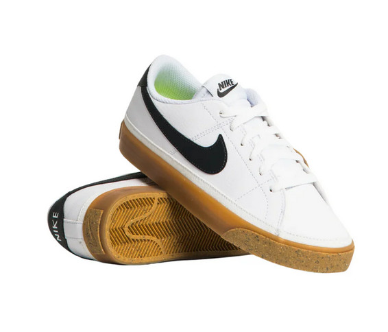 Nike Women Court Legacy White Black Desert Ochre DH3161 100 NEW