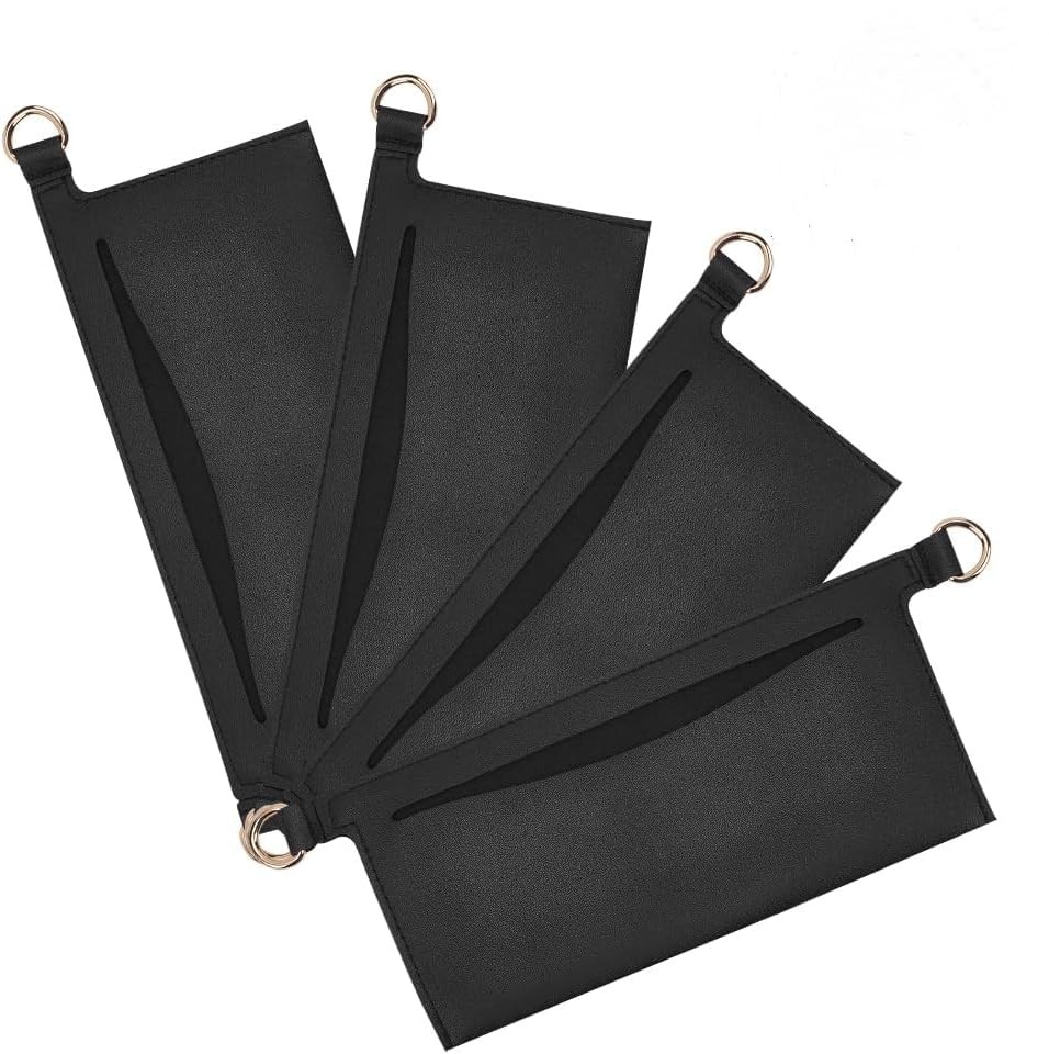 WADORN 4Pcs Wallet Conversion Insert, 6.7×3.27 inches (17×8.3cm), Black