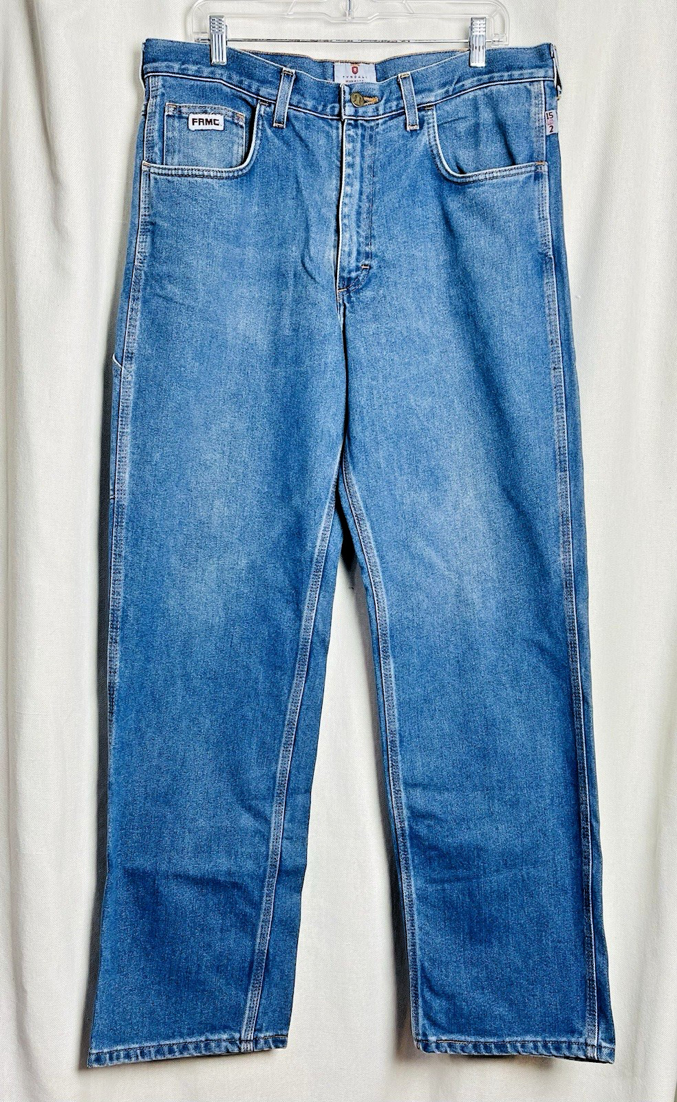 Tyndale FRMC Jeans Mens 36×32 Flame Resistant Workwear Blue Denim Pants F290T