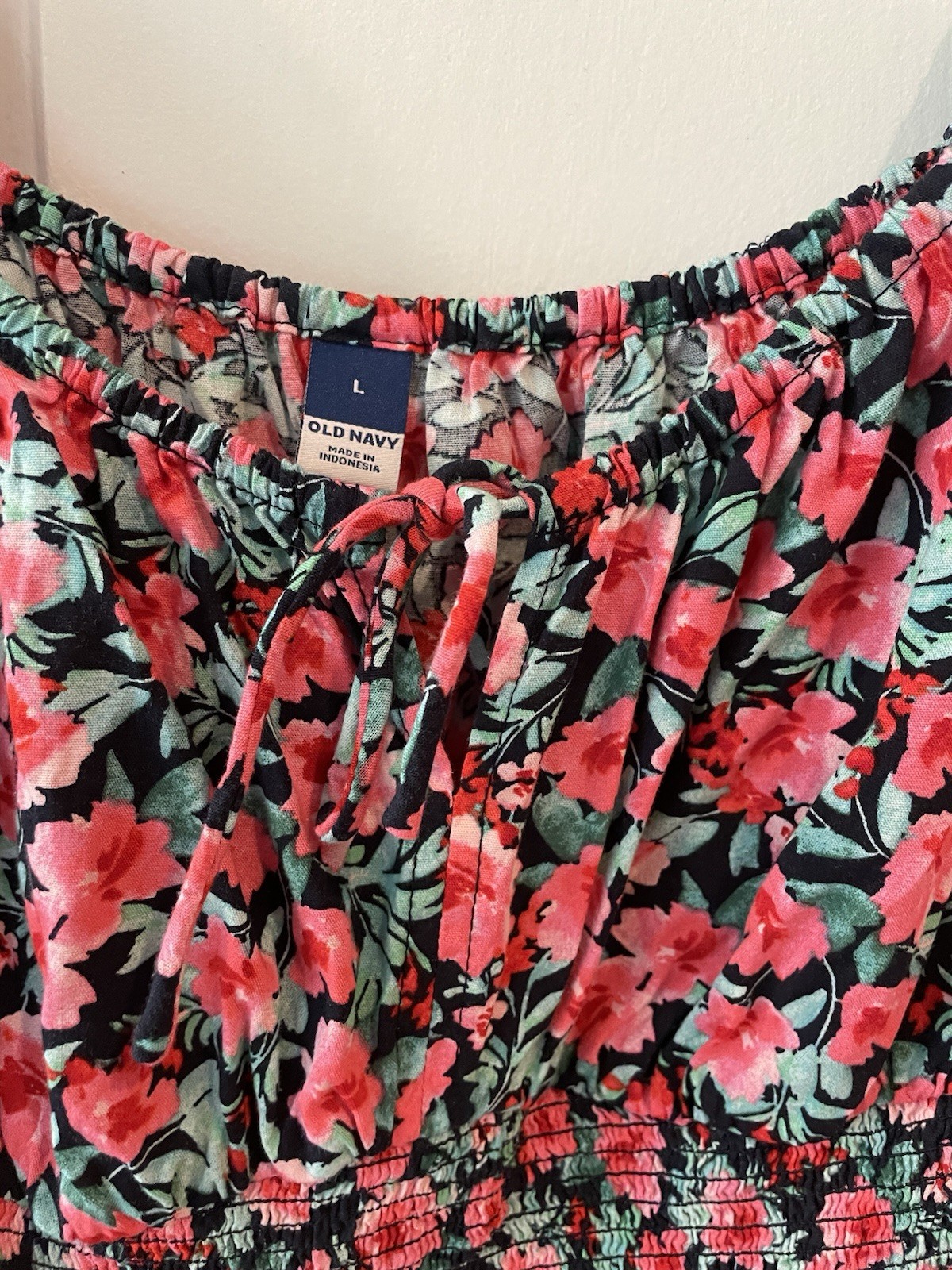 Old Navy Floral Smocked Short Sundress Women’s Large