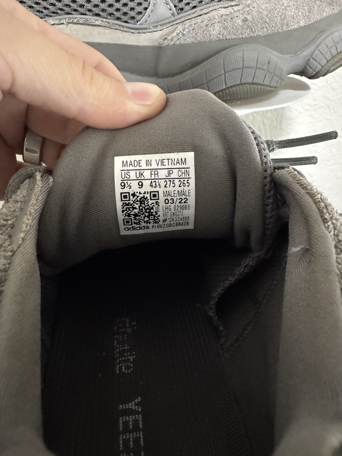 adidas Yeezy 500 Granite GW6373 Kanye West Men’s Athletic Sneakers 2022