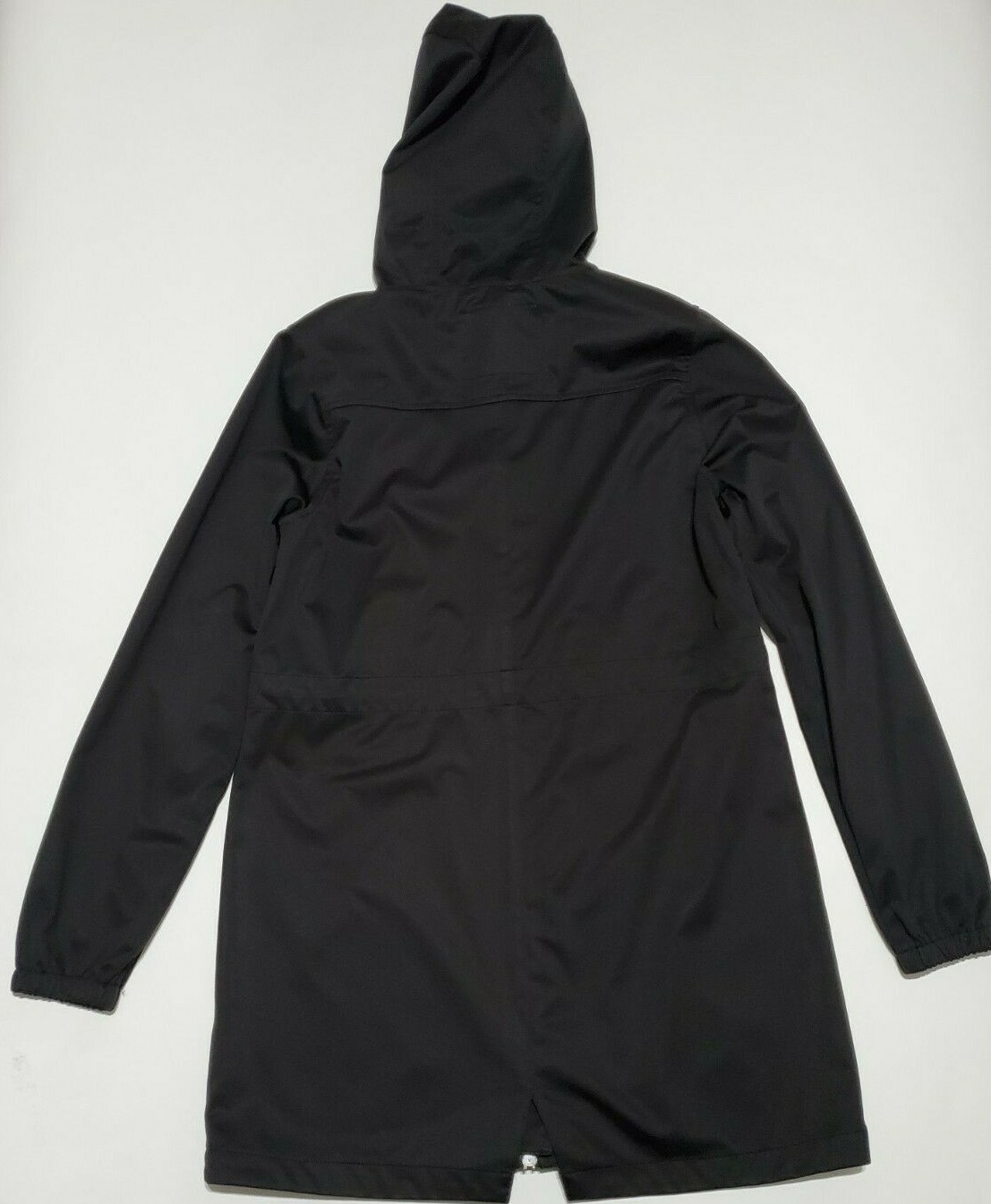 Freedom Trail By Kyodan Rain Jacket Womens Small Long Black Hooded Coat