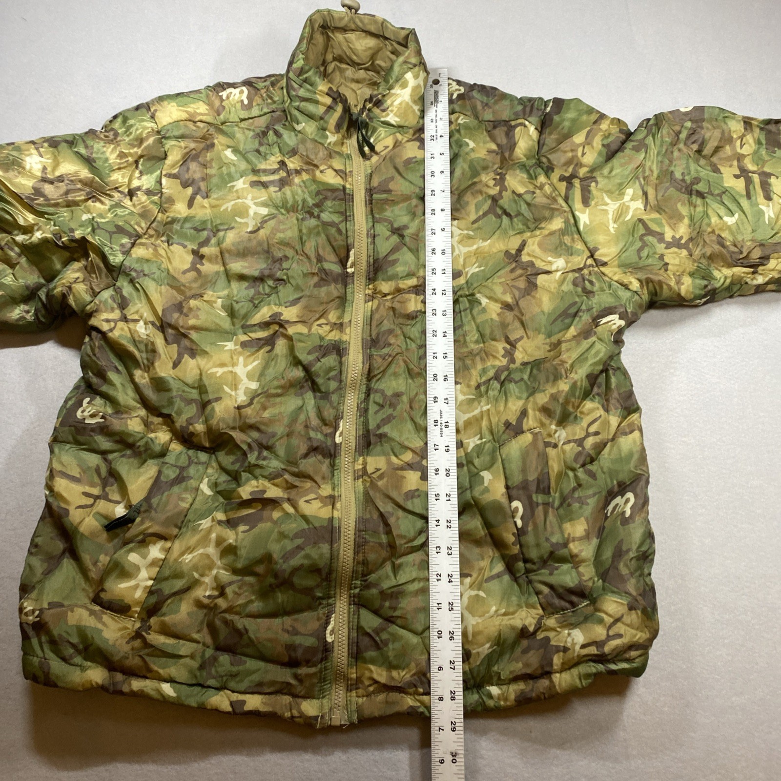 Mil-Tec Jacket Men Large Reversible Camo Full Zip Hunting W/Carrying Pouch