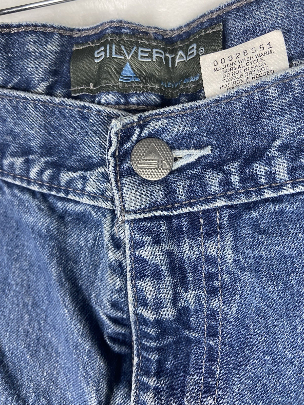 Vintage Levi’s Silver tab Baggy Jeans 36×30 stonewash blue 90s Y2K Skater USA