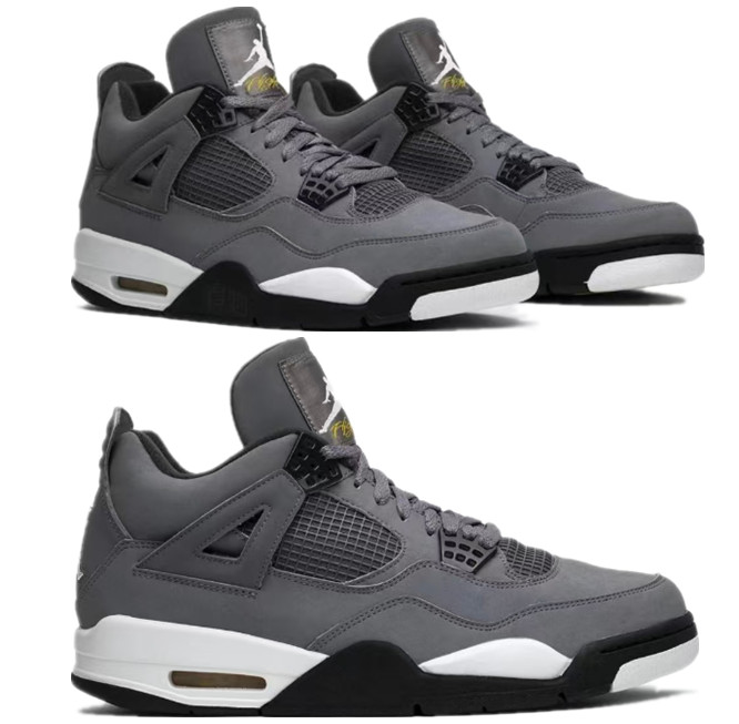 Nike Jordan Air Jordan 4 “Cool Grey” Mid Top Retro Basketball Shoes