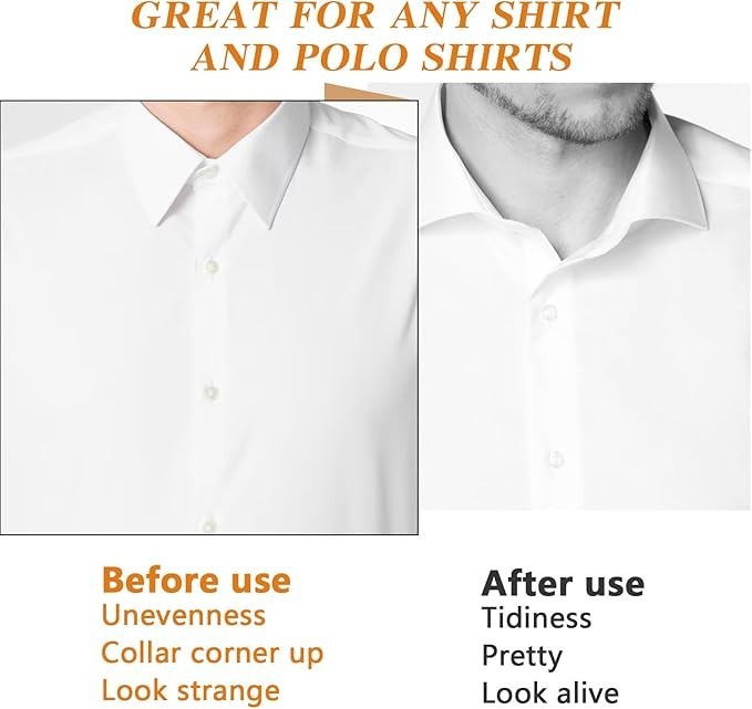 100pcs Collar Stays for Shirts Men Women Triangle Adhesive Polo Collar Support