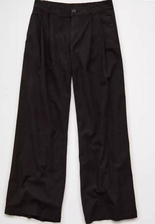 NWT American Eagle AE Low-Rise Linen-Blend Trouser