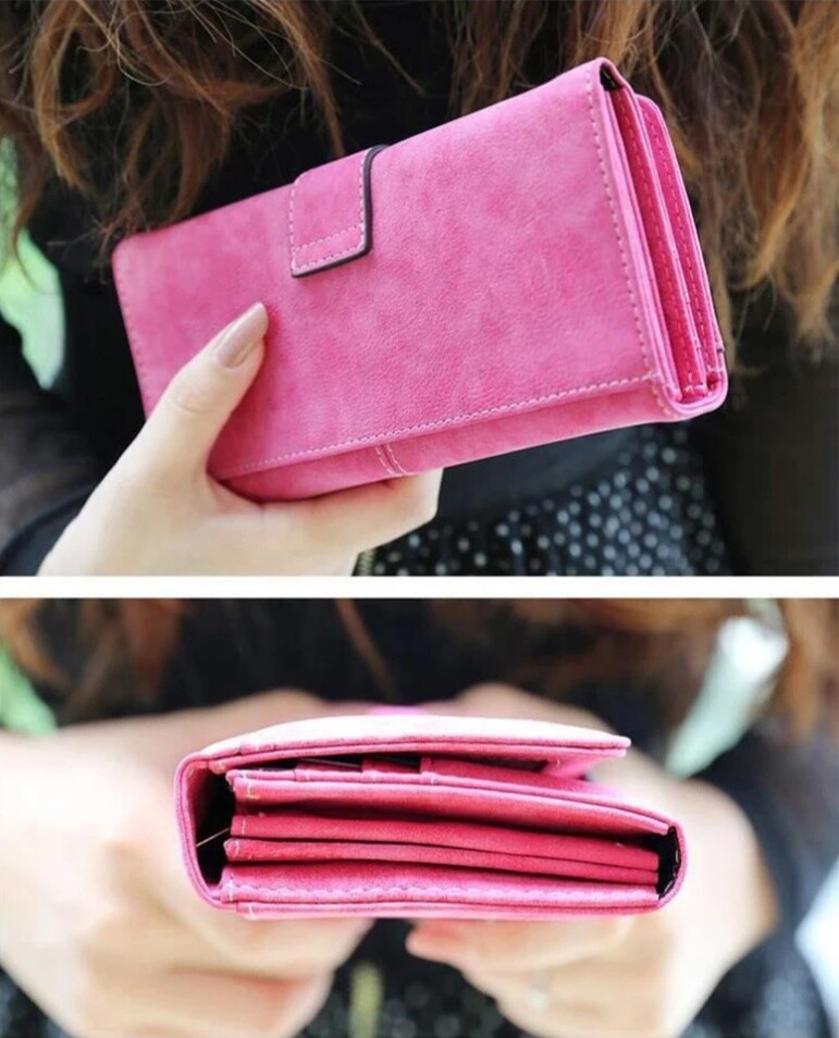 Women PU Leather Wallet Clutch Long Phone Card Holder Purse Handbag Best Gift US