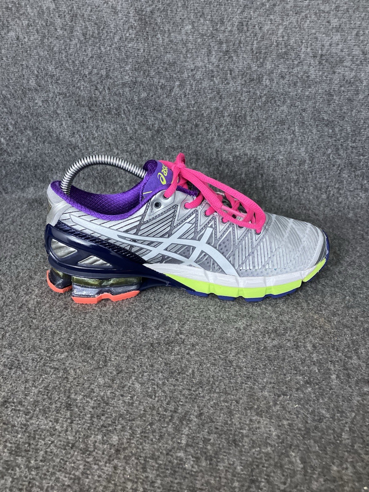 Asics Gel Kinsei 5 Womens 7.5 Silver Multicolor Y2K Trainer Shoes Sneakers T3E9J