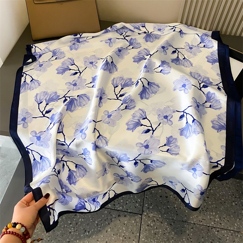 New Authentic Chinese Style Long Scarf Shawl Scarves Wrap Silk Print Wrap Scarf