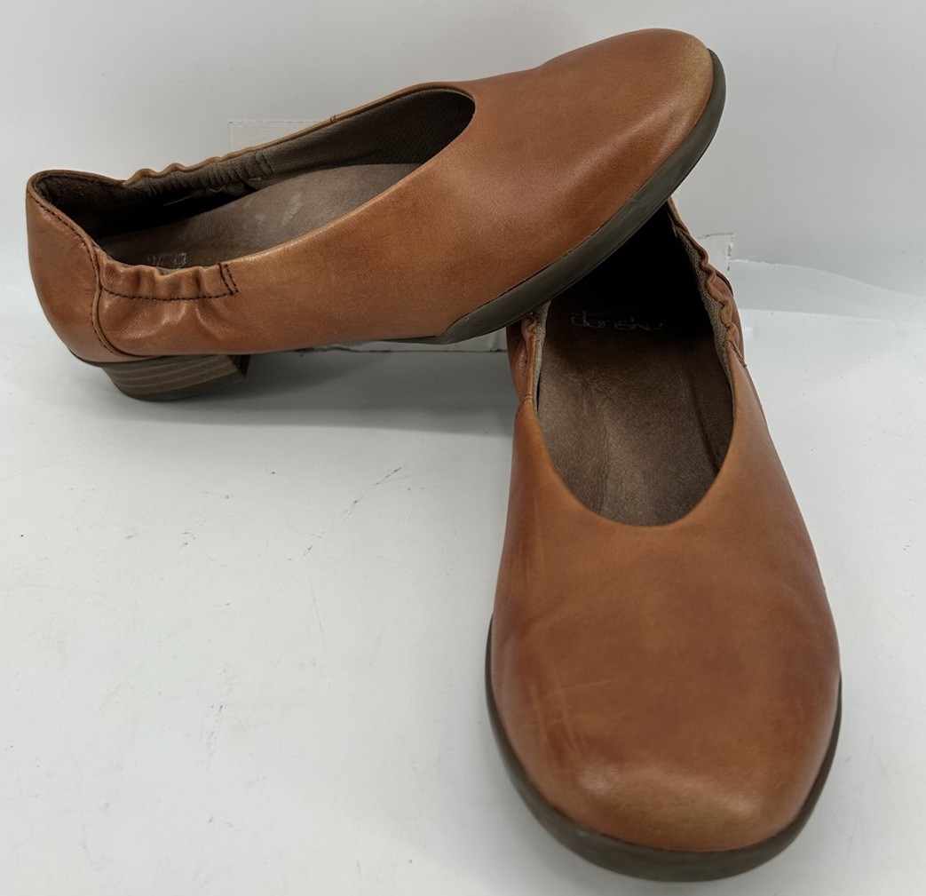Dansko Mollie Ballet Flats Nappa Leather Slip On Luggage Color Women’s 36 US 6