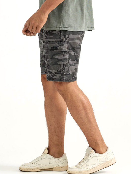 Mens Wrangler Cargo Shorts with Stretch Camo Relaxed Fit Tech Pocket CHOOSE SIZE