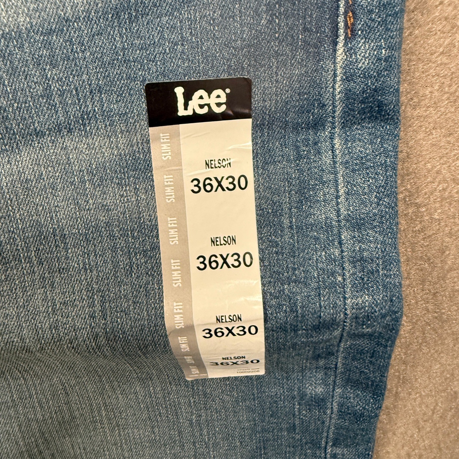Lee Extreme Motion MVP Jeans Mens 36×30 Blue Slim Straight Nelson 10002208