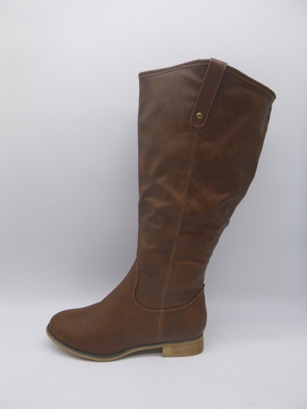 JG Brown PU Synthetic Knee Boots Size 10 M