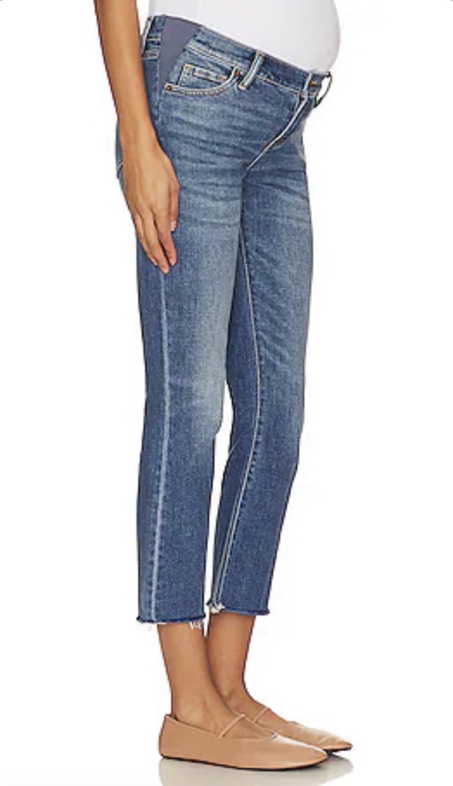 Hatch The Crop Maternity Jeans In Indigo Size 28 E102802 NWT