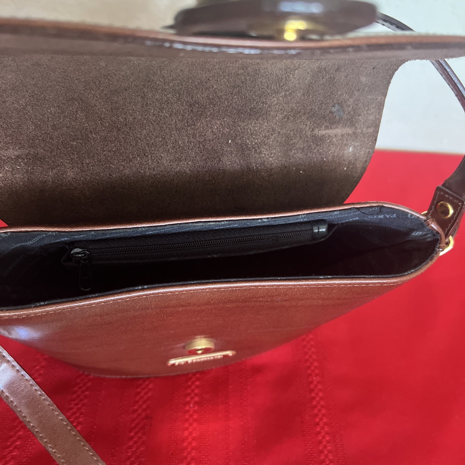 VTG Polo Ralph Lauren Equestrian Saddle Leather Crossbody Purse Shoulder Bag