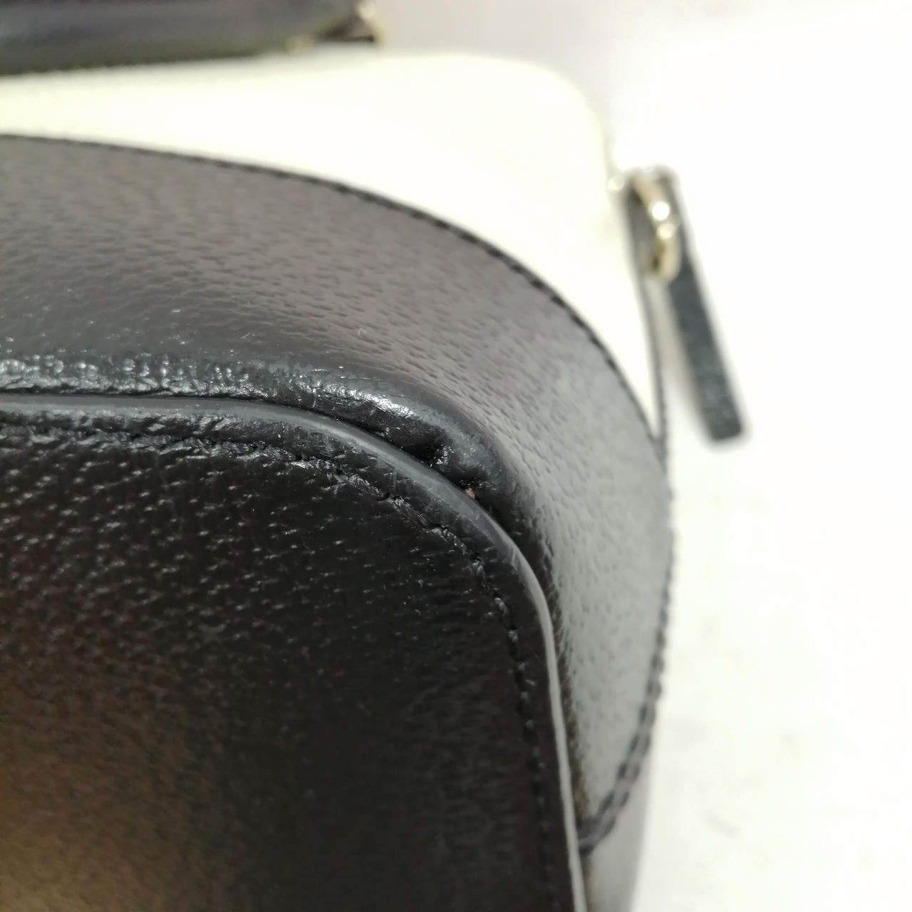 KATESPADE Biolor 2 Way Bag WKRU3083 Beige X Black Damaged Used