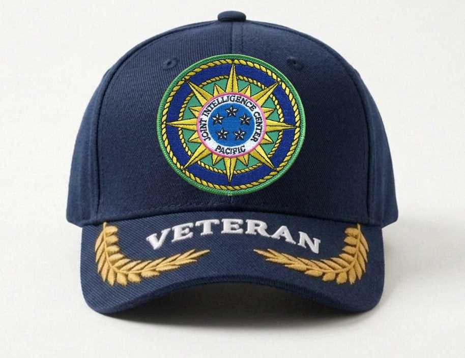Customized Embroidered Hat Joint Intelligence Center Pacific Jicpac, Veteran Cap