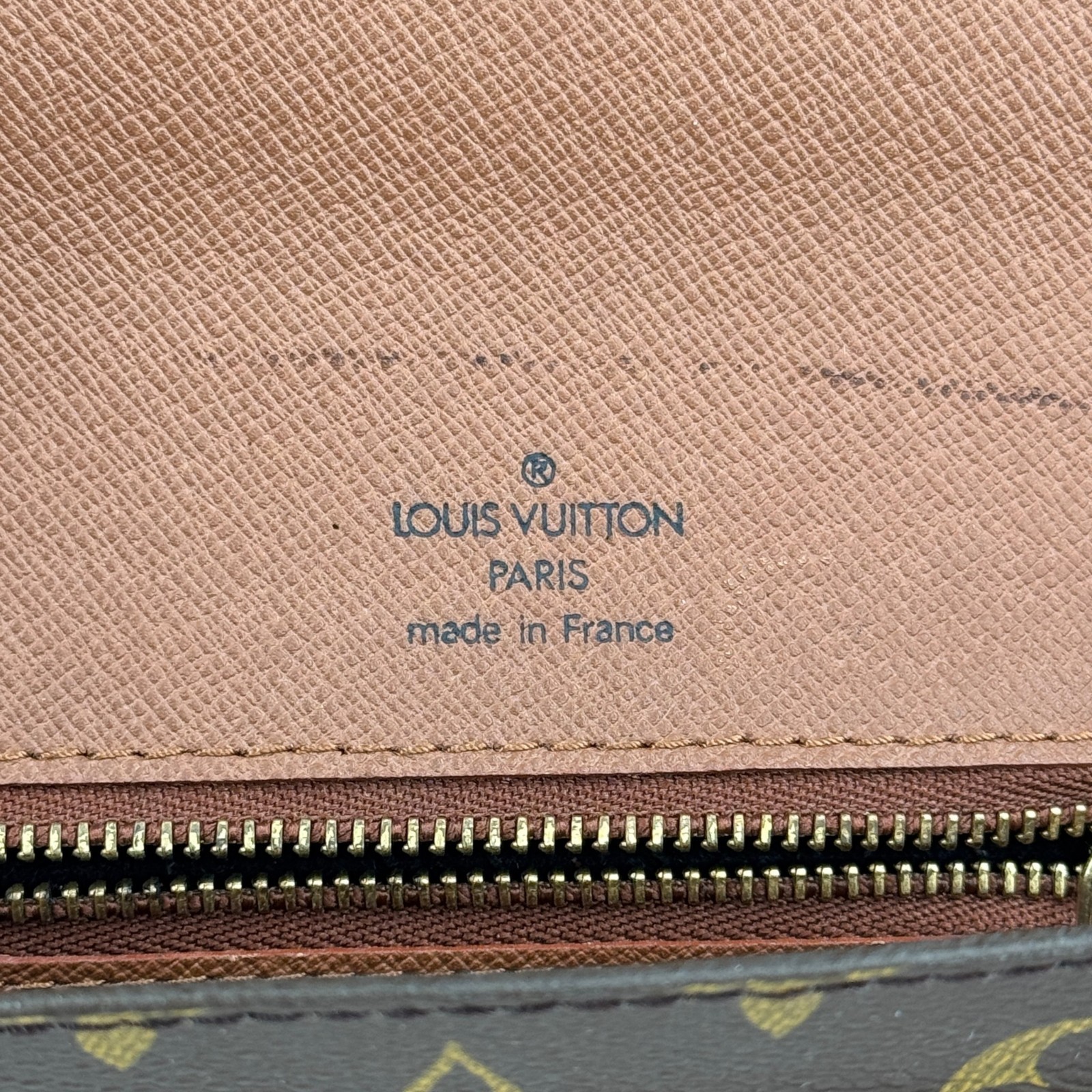 LOUIS VUITTON Monceau Monogram Canvas Brown 2Way Top Handle Crossbody Bag M51187