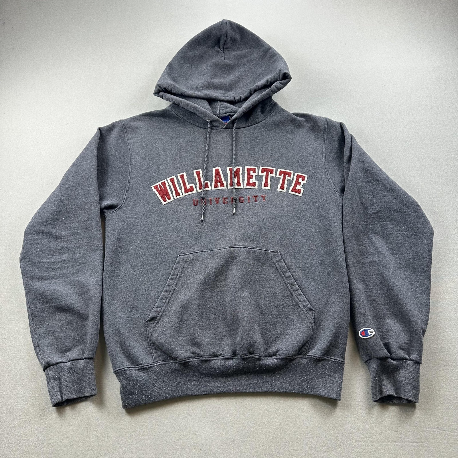 Willamette University Hoodie Sweatshirt Mens Small Gray Champion Fleece College